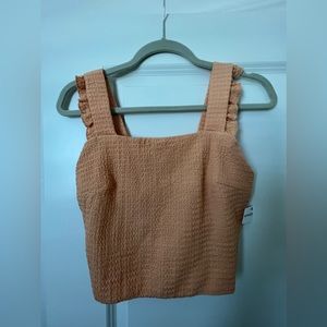 Orange crop top medium